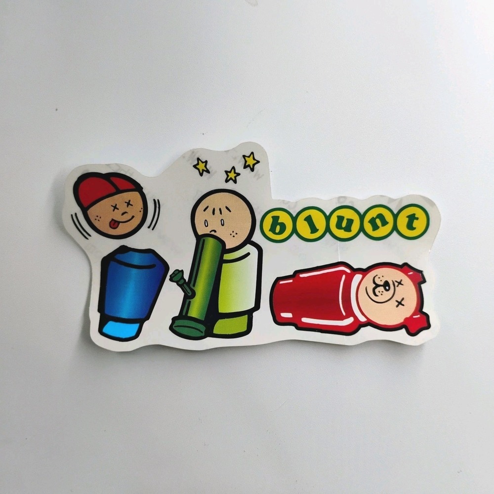 Blunt Clothing Sticker Streetwear Skateboard Classic 1990s Vintage 420 Fuct Art